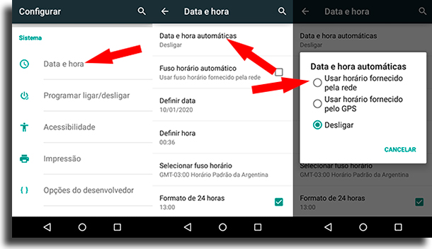 Data e Hora