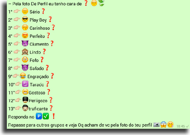 Opinião foto brincadeiras para o status do WhatsApp