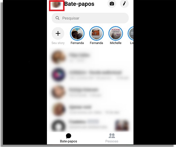 desativar o Messenger