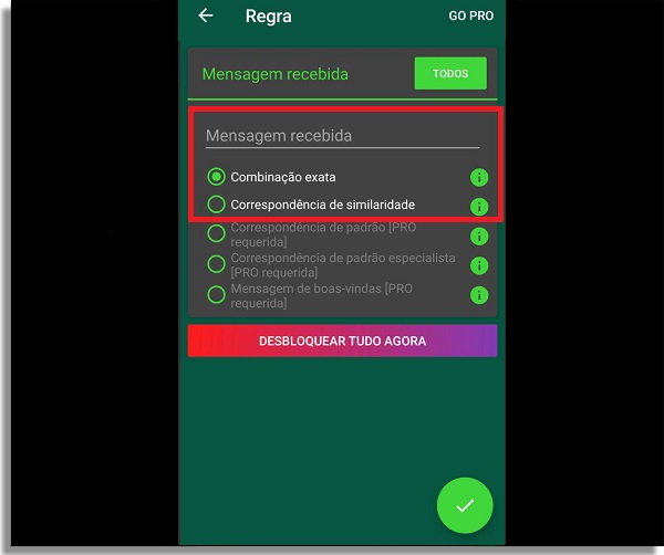 resposta automatica no whatsapp mensagem