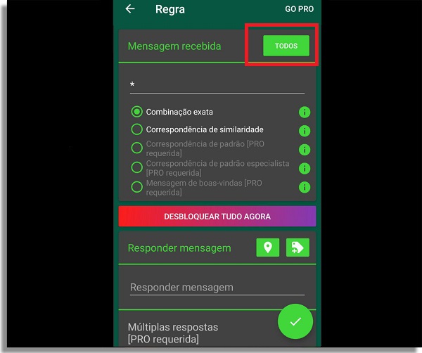 resposta automatica no whatsapp todos
