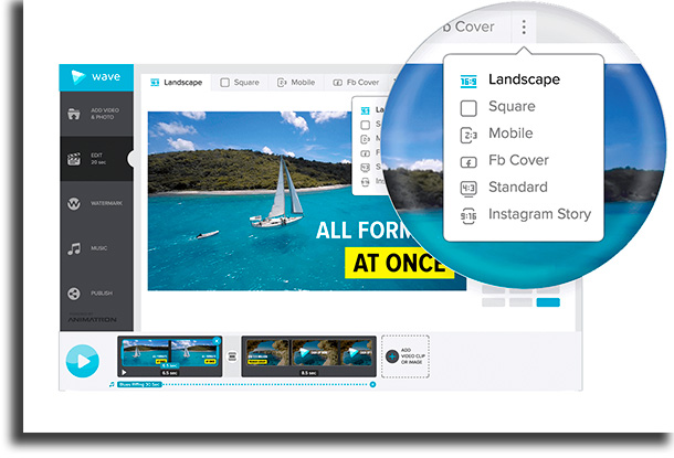 Wave.video aplicativos para cortar vídeos