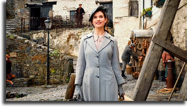 A scene from The Guernsey Literary and Potato Peel Pie Society, one of the war movies that don't seem like one when you first look at it