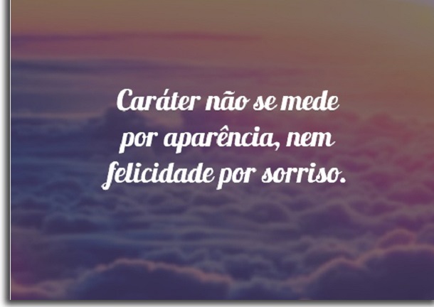 frases para status de WhatsApp caráter