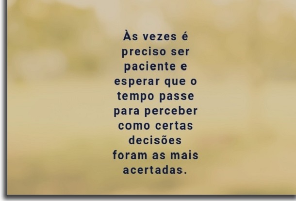 frases para status paciência