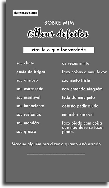 Desafio dos defeitos 