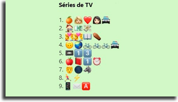 Desafio das séries de TV 