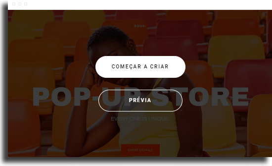 Escolha template 2 Como criar um site de vendas