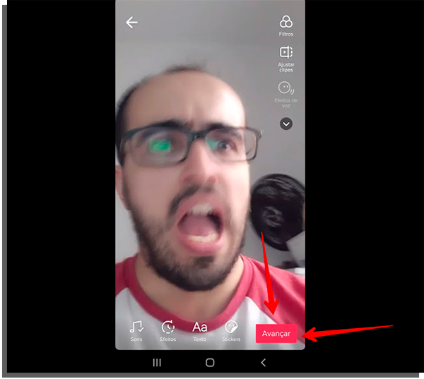 avancar na edicao