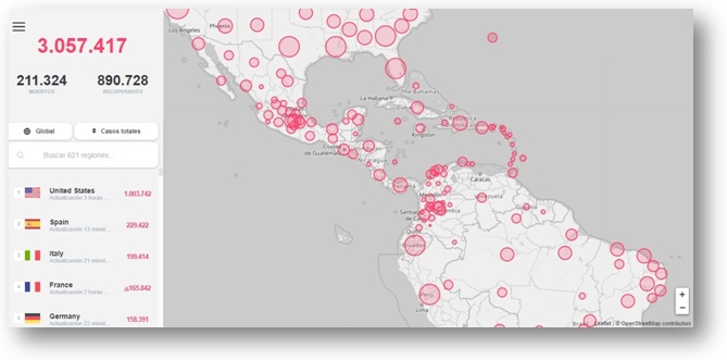 aplicaciones sobre el coronavirus