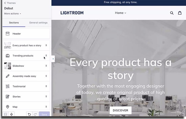 criar um site shopify