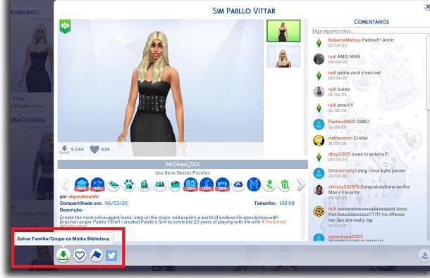 Pabllo Vittar no The Sims 4  como jogar  - 96