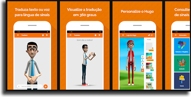 Hand Talk tradutor para língua brasileira de sinais 
