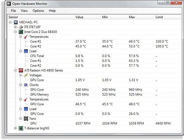 10 programas para medir la temperatura de la PC - 98
