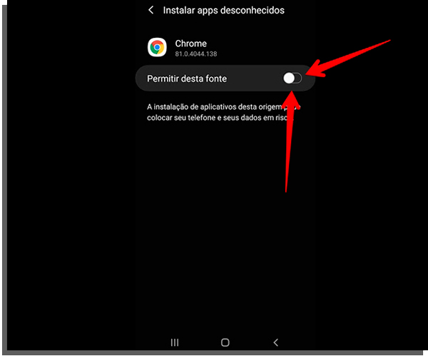 permita a instalação do betway app