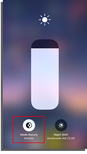 modo escuro iphone