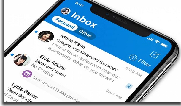 email do microsoft outlook app mobile