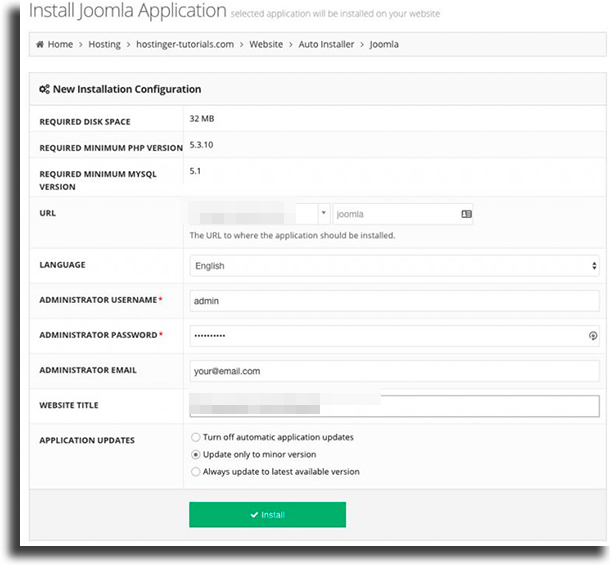 Instalando Como criar um site com Joomla