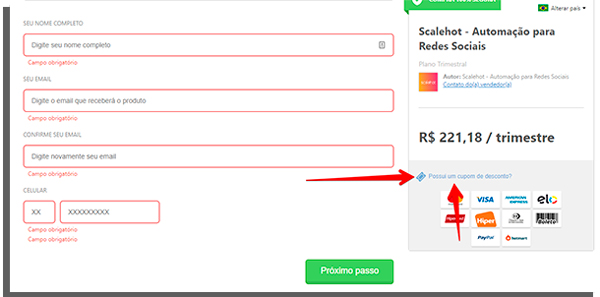clique nesse local para aplicar o cupom