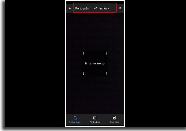 traduzir por foto idioma