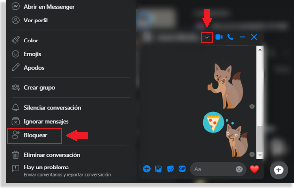 bloquear en Facebook