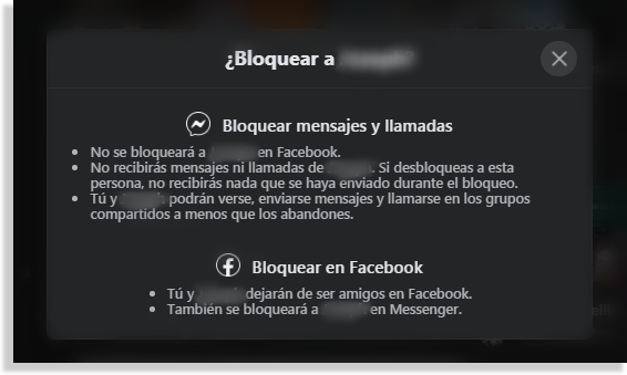 bloquear usuario