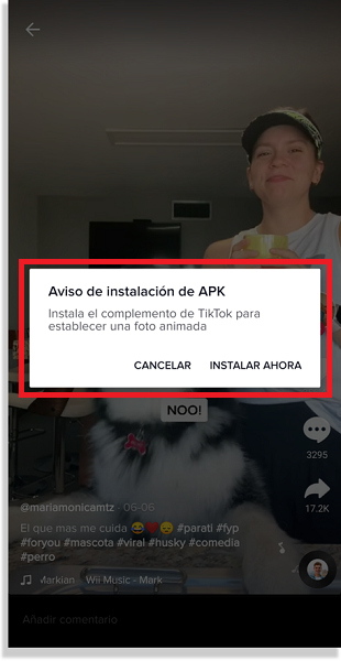 instalar apk fondo de pantalla tiktok