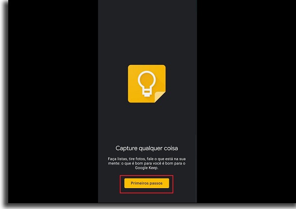 instalar o google keep
