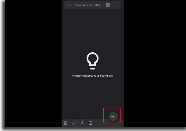 usar o google keep
