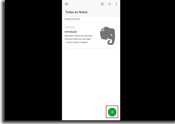 usar o evernote no smartphone