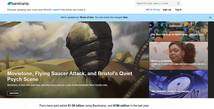 Bandcamp descargar música