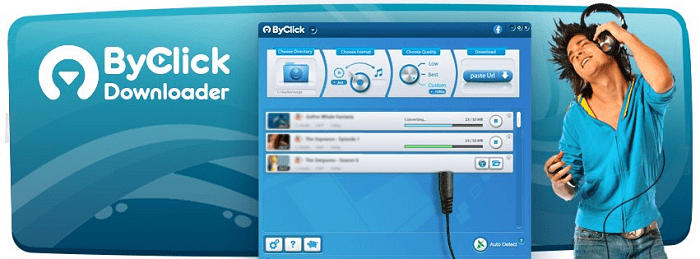 byclick downloader descargar videos YouTube