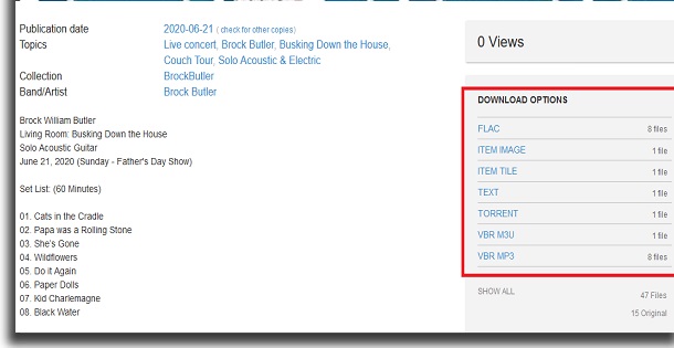 como baixar música grátis no archive org dicas