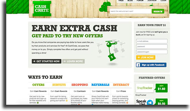 CashCrate make money online