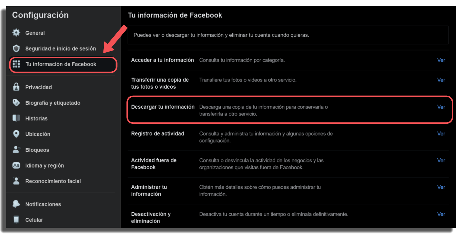 C mo recuperar archivos eliminados de Facebook - 65