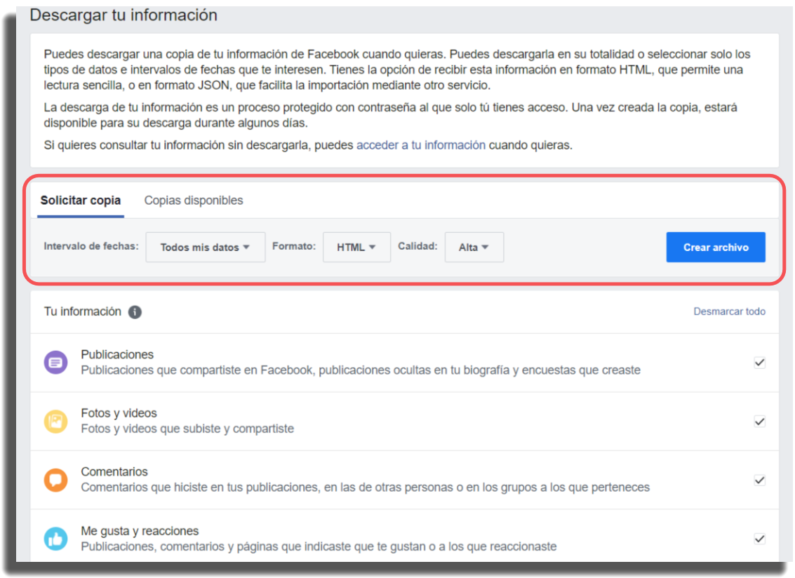 C mo recuperar archivos eliminados de Facebook - 12