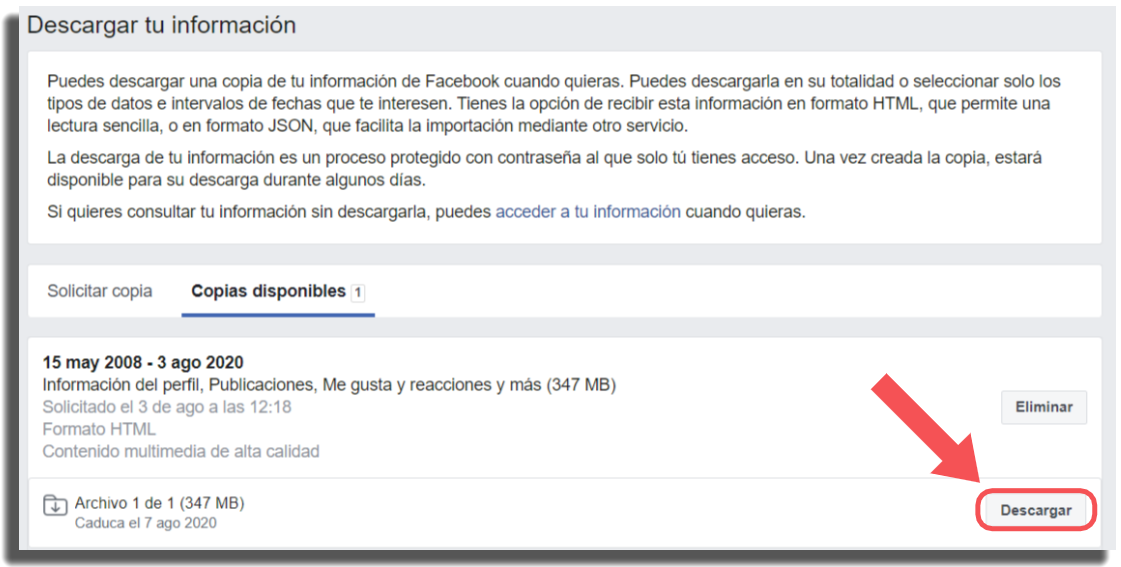 C mo recuperar archivos eliminados de Facebook - 51