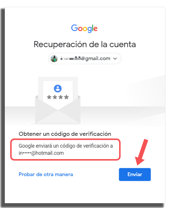 recuperar tu cuenta de Google método 4