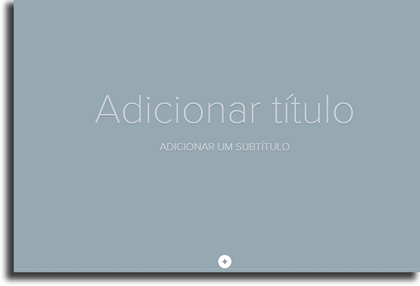 Início da página Adobe Spark Page