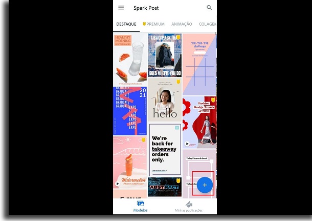 post novo no adobe spark
