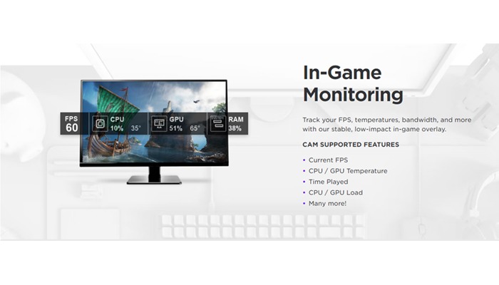 NZXT CAM CPU temperature monitors