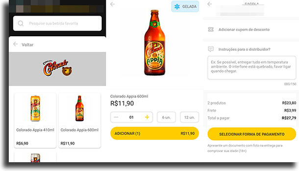 Z  Delivery  como funciona para pedir bebidas  - 83