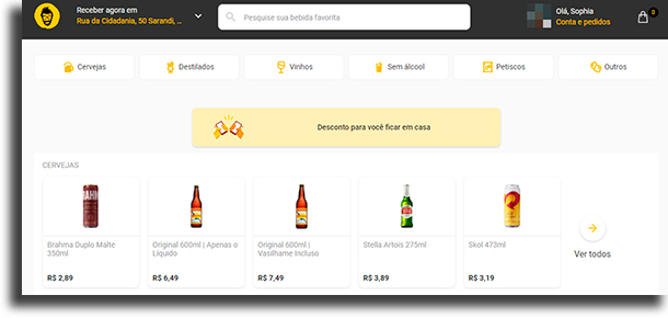 Z  Delivery  como funciona para pedir bebidas  - 5