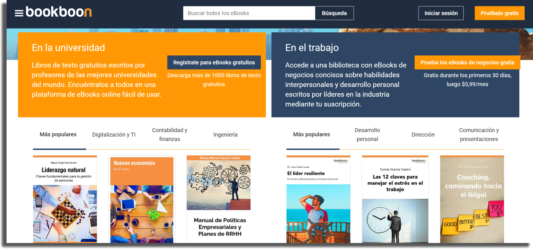 sitios web descargar libros gratis bookboon