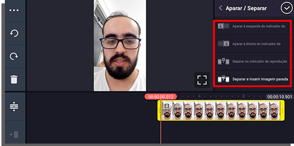 aparar o vídeo