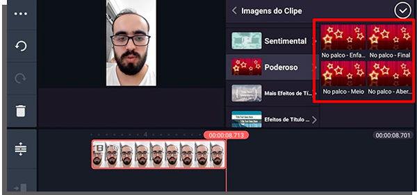 escolha a imagem do kinemaster