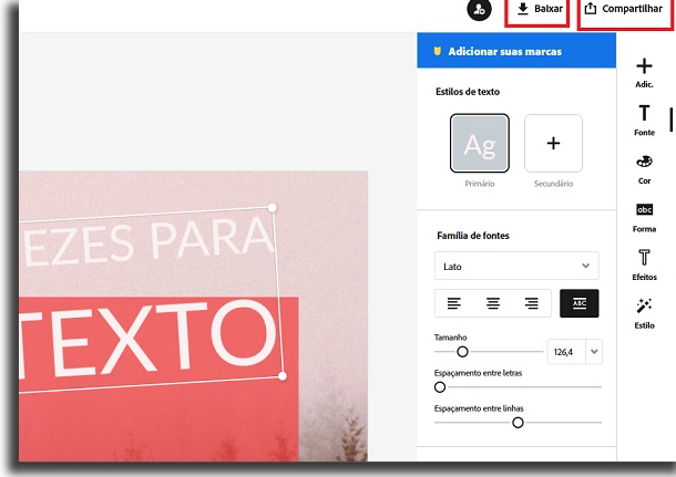 compartilhando os banners