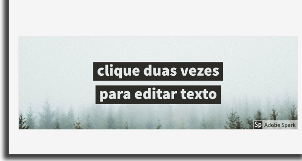 texto no banner
