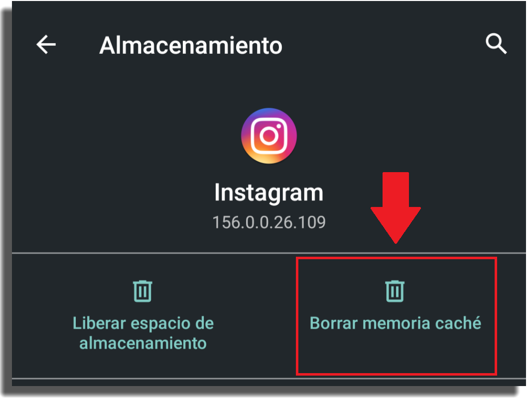 historias no se suben borrar memoria caché de instagram