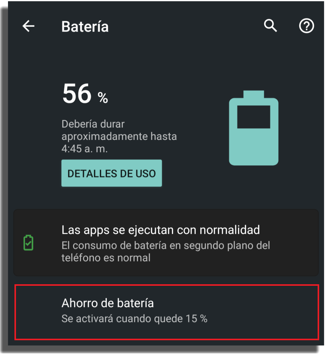 historias no se suben modo de ahorro de batería 